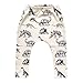 Toddler Kid Boy Pants, Buedvo Dinosaurs Print Elastic Long Cool Harem Trousers (2-3Years, Beige)