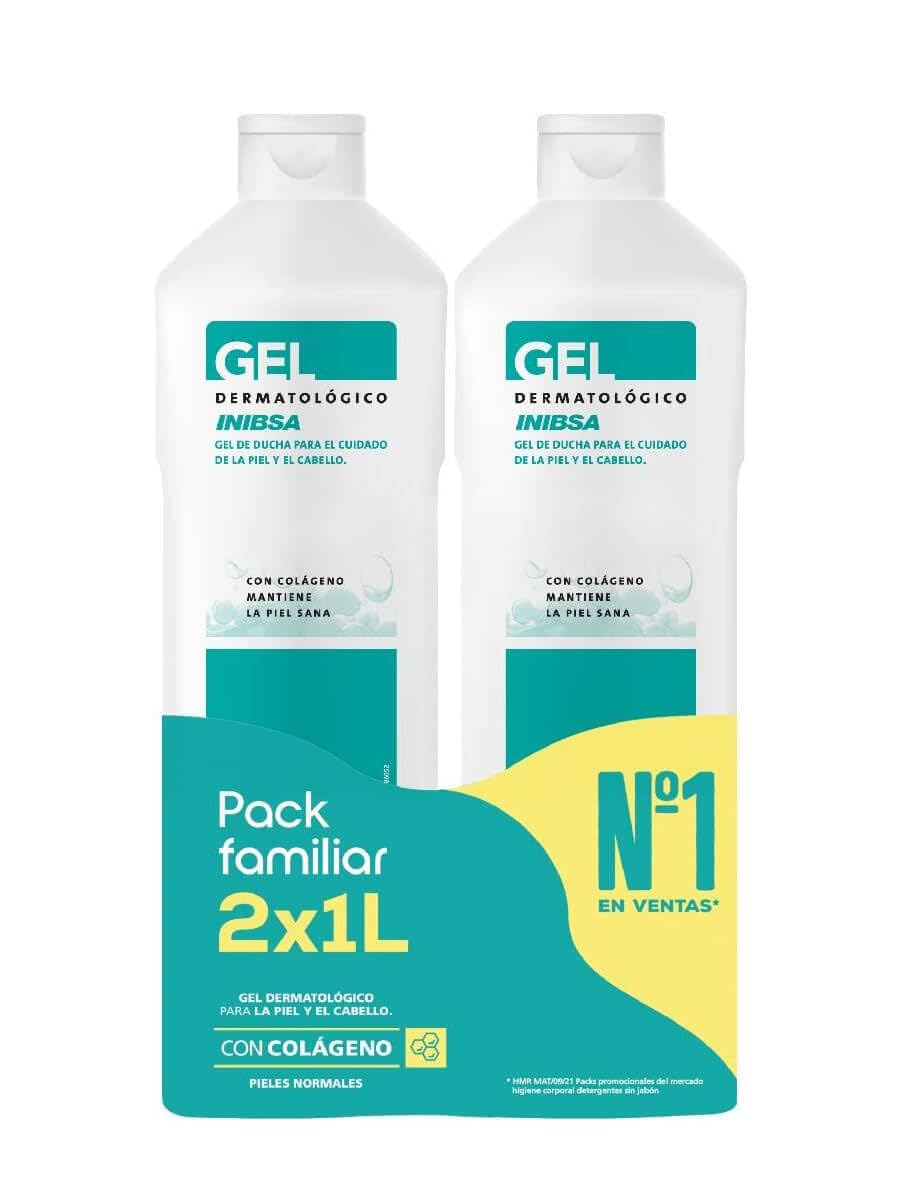 Geles Inibsa 2584 Dermatological Gel 2 x 1000 ml