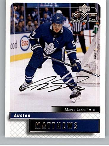 2019-20 Upper Deck MVP Stanley Cup Edition 20th Anniversary Silver Script Hockey #26 Auston Matthews Toronto Maple Leafs Official NHL Trading Card From UD