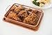 Multi-Purpose Crisper Basket & Tray for Oven, Stovetop, Grill, Works as Air Fryer and Griddle, Excellent for Frozen Foods, Copper Colored, by California Home Goods