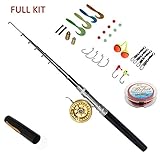 Telescopic Pen Rod Fly Fishing and Reel Combo 55 Inch Long