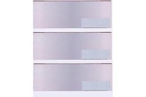 COMPUCHECKS 300 Computer Checks "Ultimate Security" - Heavy Paper 28# Blank Stock for Personal and Business Use - 3 Per Page | 100 Sheets (Burgundy/Blue Cubed) Payroll