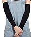 Simplicity Outdoor Sports UV Sun Protection Cooling Forearm Sleeves, Black