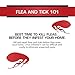 PetBalance TripleGuard Flea & Tick Drops for Cats, over 1.5 lbs, 3 Month Supply