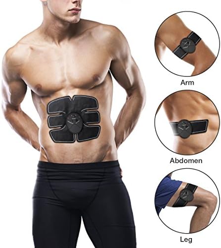 Abdominal Toning Belt EMS ABS Toner Body Muscle Trainer Wireless Portable Unisex Fitness Training Gear for Abdomen/Arm/Leg Training Home Office