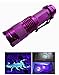 WAYLLSHINE 395 nm Ultra Violet UV Flashlight Blacklight, High Power LED 3 Mode 10 Yard Long Range UV Flashlight Blacklight, Pets Urine Detector, Stains, Odor Detector