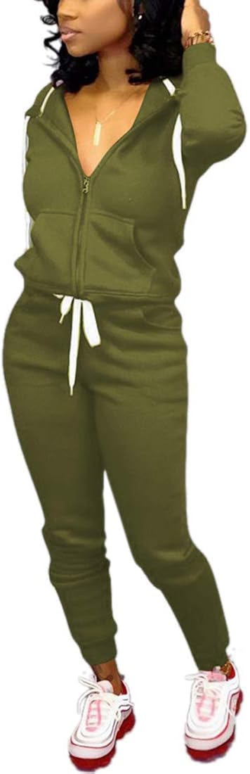 Nimsruc Womens 2 Piece Tracksuit Long Sleeve Casual Patchwork Pants Set at  Women’s Clothing store