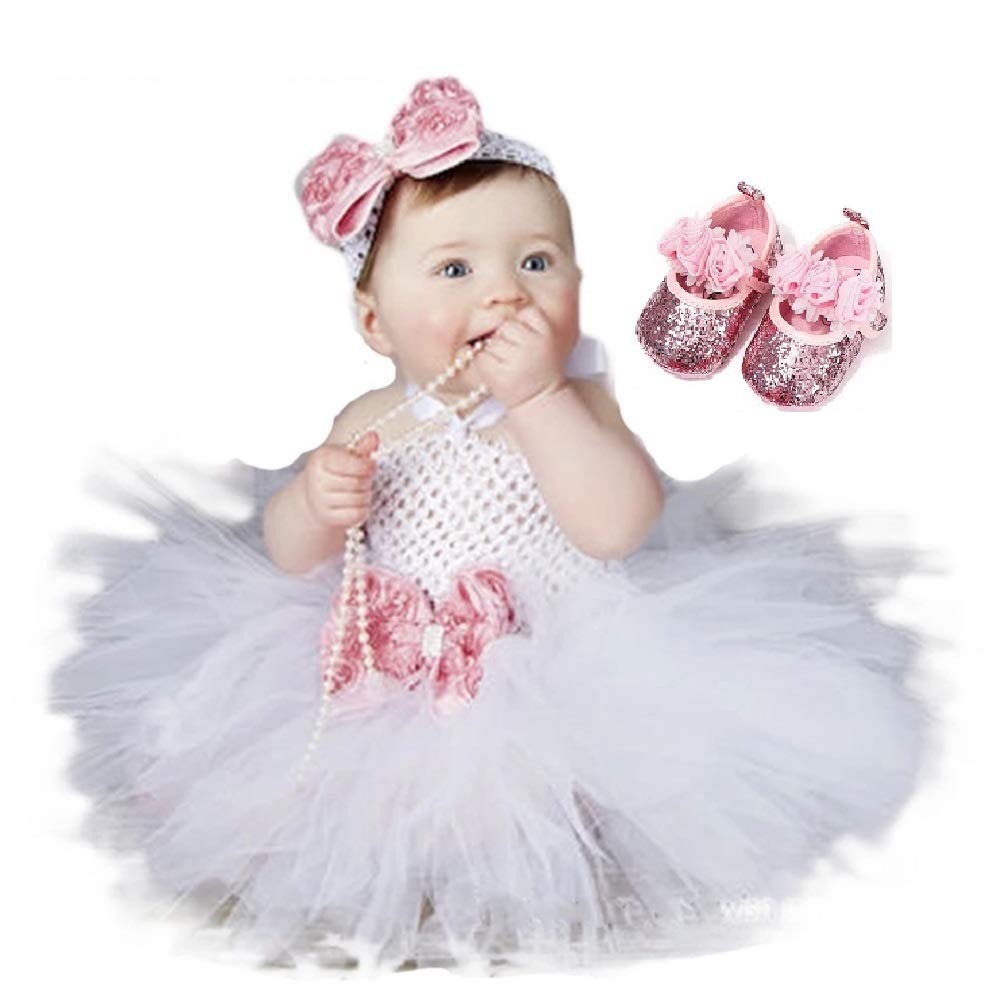 white tutu dress baby girl