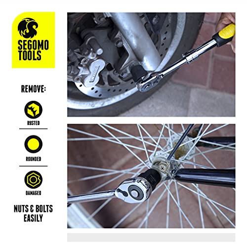 Segomo Tools 13 Piece Lug Nut and Bolt Extractor Removal Metric and SAE