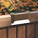 Kleeger Solar Power Deck Lights - Outdoor Lighting For Your Garden, Yard, Stair & Patio Pathway. Auto Dusk To Dawn Feature (3 Pack)