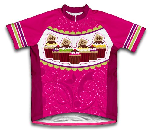 ScudoPro Cup Cake Short Sleeve Cycling Jersey for Women - Size XL