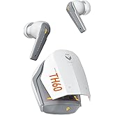 Machenike TH60 Gaming Wireless Earbuds, Ultra-Low Latency, Active Noise Cancelling Mic, Dual Mode 2.4Ghz & Bluetooth, 36-Hour Battery Life, IPX5 Waterproof, Hi-Fi Sound, VR, Switch, Pc, Phone