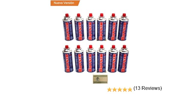 12 Cartucho Gas Butsir Cartucho de Gas Butano B-250 Envio 24Horas ...