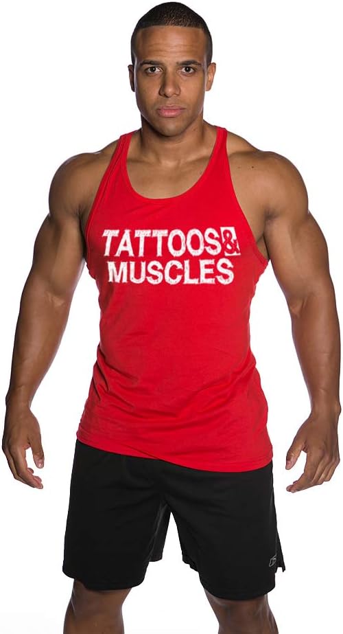 Men Bodybuilding Sleeveless Sport Tshirt y Back Gym Workout Tank Tops Cotton