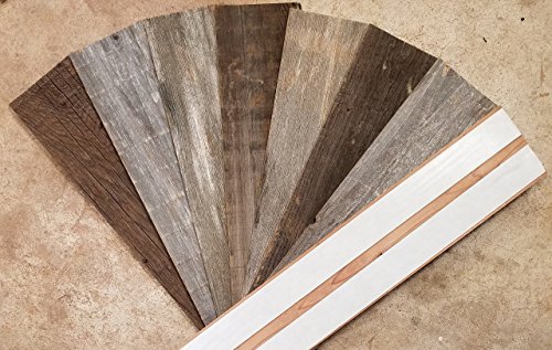 Peel And Stick Wood Wall Planks, 100% Real Rustic Wall Paneling For