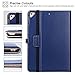 Ztotop Case for iPad 9.7 2018/2017 - 360 Degree Rotating Stand/Genuine Leather Cover with Auto Wake/Sleep, Pencil Holder,Card Pocket for New iPad 9.7'' 5th/6th Gen, iPad Air 2/iPad Air,Navy Blue