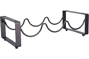 Metal Wine Rack Stackable Holder Elegant Storage Shelf Countertop Wine Storage Holder Display Holder 3 Bottles