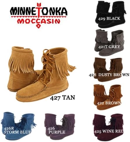 Amazon Minnetonka ミネトンカ Tramper Ankle Hi Boot アンクル ハイ トランバー フリンジブーツ Us8 約25 0cm Brown シューズ バッグ
