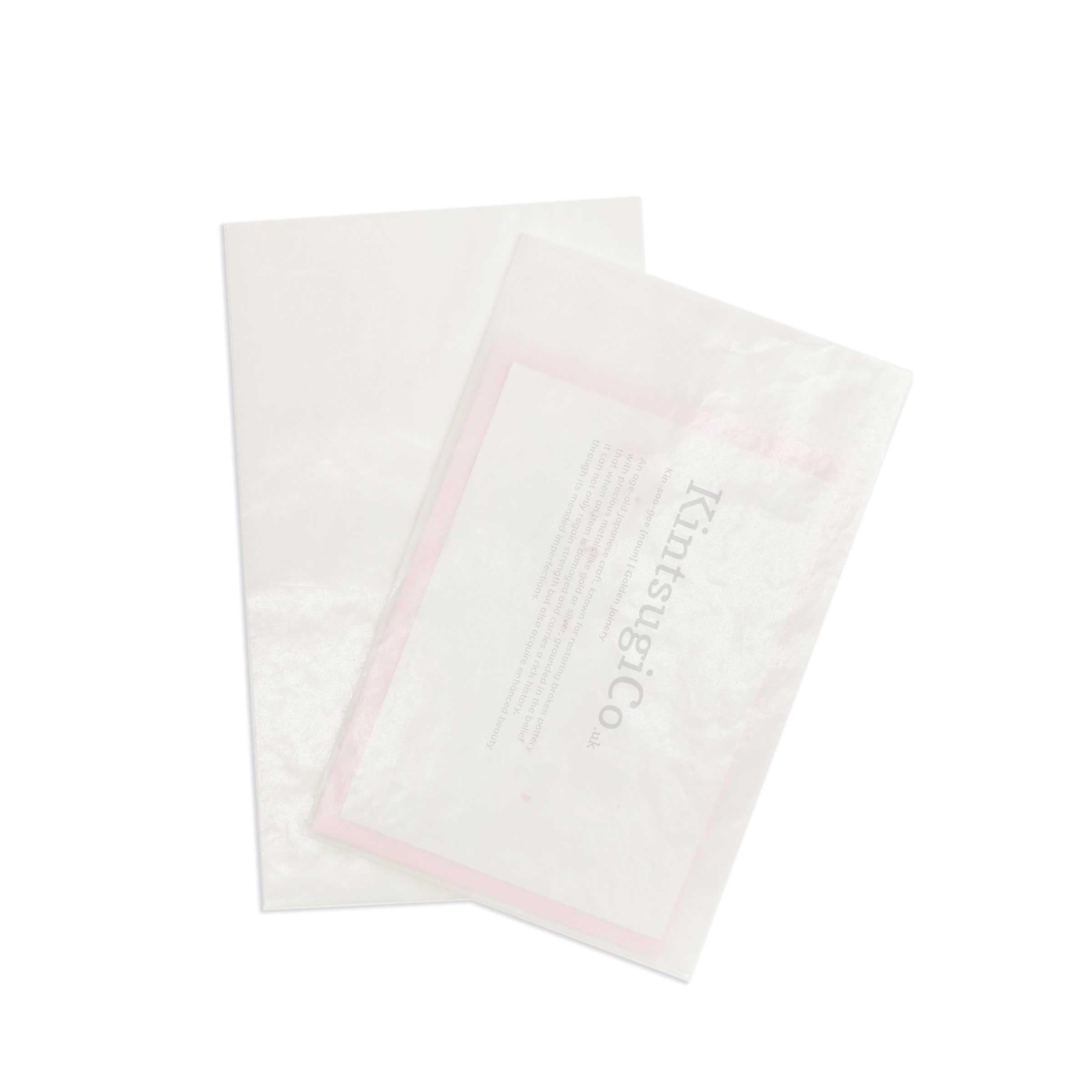 KintsugiCo 127 x 195mm B6 5x7 Open Top Glassine Bags Medium Translucent 50gsm Glassine Envelopes [Packs of 50]