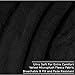 Bare Home Fleece Blanket - Twin/Twin Extra Long - Ultra-Soft Lightweight for Bed, Sofa, and Couch - Luxury Microplush - Cozy Warm Blanket (Twin/Twin XL, Black)