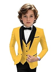 Tuxedo Suits for Boys 3 Pieces Slim Fit Boys Formal