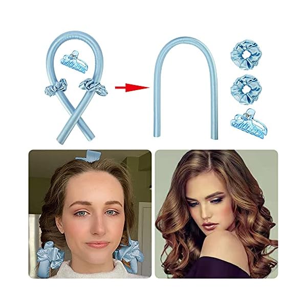 Heatless-Curling-Rod-Headband-Lazy-Curler-Set-Women-Girls-Silk-Ribbon-Hair-Rollers-Sleeping-Soft-Headband-Wave-Formers-Hair-Styling-No-Heat-Curlers-Tool-for-Long-Medium-Hair-Cur-DIY-Blue Heatless Curling Rod Headband Lazy Curler Set Women Girls Silk Ribbon Hair Rollers Sleeping Soft Headband Wave Formers…