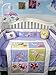 Soho Butterflies Meadows (Lavender) Baby Crib Nursery Bedding Set 14 pcs Included Diaper Bag PLUS: FREE LIGHTWEIGHT BABY CARRIER