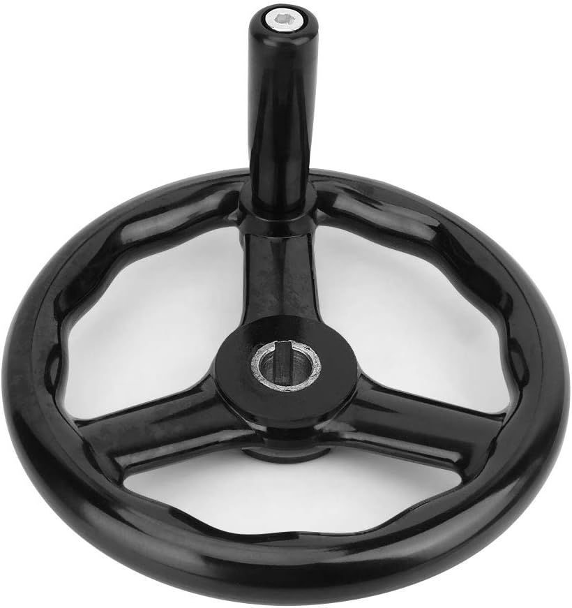 Volantino Per Fresatrice KZQ, Volantino Per Fresatrice Volantino A 3 Razze Con Impugnatura Girevole 12 100 Mm Per Macchine Utensili Tornio Fresatrice Nero 88865495