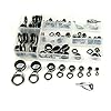 THKFISH-Freshwater-Saltwater-Suf-casting-Black-Silver-Tarnish-Fishing-Rod-Parts-Tip-Tops-Black-Stainless-Repair-Guides-DIY-Set-Kits