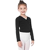 Bezioner Ballet Wrap Top Girls Ballet Sweater Dance Sweater for Girls