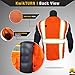 KwikSafety - Charlotte, NC - BIG KAHUNA Safety Vest [11 Pockets] Class 2 ANSI OSHA Reflective High Visibility Heavy Duty Surveyor Construction Lightweight Industrial Work Gear/Orange Large