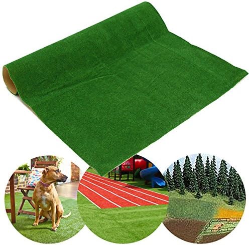 Watering Kiter Grass Mat Artificial Lawns Carpets For Building Model Doll Houses Garden Miniatures Model Making Floor Decoration 50X50cm Green