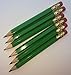 Half Pencils with Eraser - Golf, Classroom, Pew, Short, Mini, Non Toxic- Hexagon, Sharpened, #2 Pencil, Color - Green, Box of 72 (half gross) Golf Pocket Pencils ™