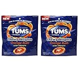 Tums Ultra Strength Chewy Delights Orange Rush 32 Soft Chews (Pack of 2)