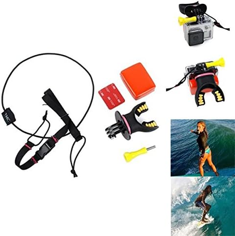 TMC Diving Surfing Braces Connector and Sling and Float and 3M Adhesive and Screw For GoPro 4 3 3 Plus