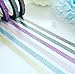 Piokio Skinny Washi Masking Tape Set of 12 Rolls Decorative Tape for Scrapbooking, Home Decor, DIY Craft Projects