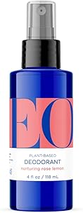 EO, Deodorant Spray Natural Rose And Lemon, 4 Fl Oz