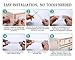 Airbay 6PCS White Adjustable Child Safety Straps Locks - Baby Proofing for Cabinets,Door,Furniture,Drawer,Appliances,Fridge,Toilet Seat