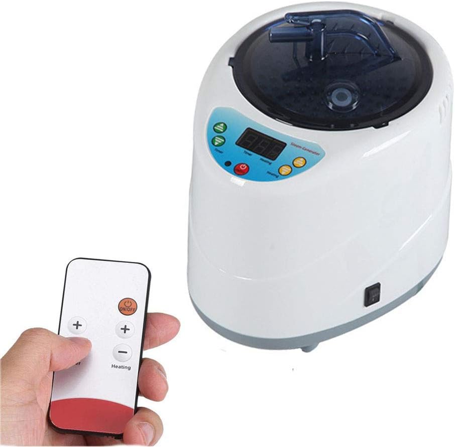 GJNVBDZSF Machine for Portable Steam Sauna, Home Sauna Steamer, 99 Minutes Timing, 1-9 Level To Control Temperature