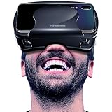 Virtual Reality Headset, 3D VR Goggles HD View VR Headset Compatible with 3.5-6.5 Inches Phones Including VR Samsung,VR for iPhone XS/X/8/8 Plus/7/7Plus/6/6Plus/6s/5 Virtual Glasses (Black)