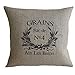 PatriciaStore decorative pillow covers Vintage French Grain Sack 18 X 18 inch