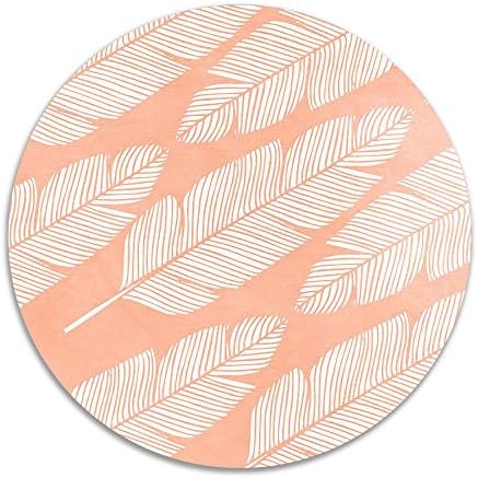 ROSE MAGEE Cute Leaves Thin Customized Premium Chair Pads Cushion Furniture Round Felt Pads