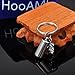 HooAMI Crystal Puppy Dog Paw with Cylinder Charm Pet Cremation Urn Keychain Memorial Keepsakes