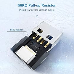 USB C Female to USB Male Adapter 5 Pack,Type C to A