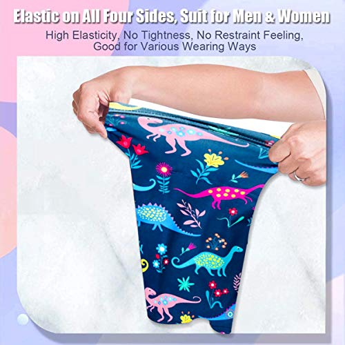 TIANSHI 2Pcs Neck Gaiter Kids Face Mask, Uv Protection Face Cover Bandanas Scarf, Face Bandana for Kids (Dinosaur #1)