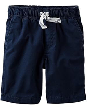 Baby Boys Navy Shorts With Front Tie - (Size - 9 Months)
