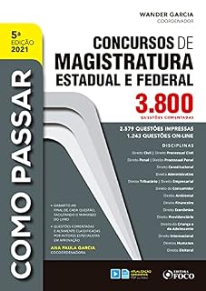 Livro Concursos de magistratura estadual e federal: 3.800 questões comentada (Como passar)