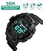 Digital Watch Sports Electronic Waterproof LED Military Black Teenager Boy's Wristwatch