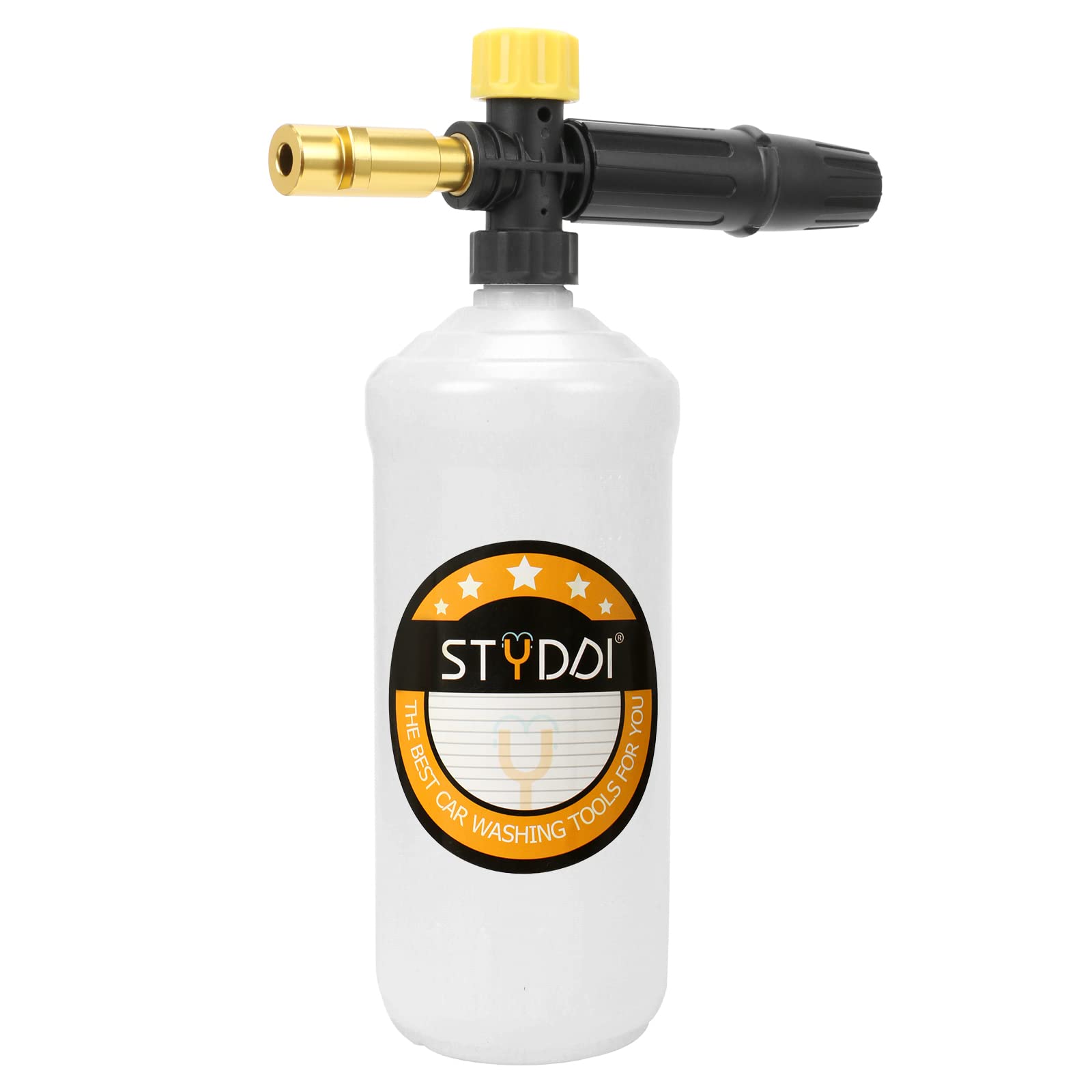 STYDDI Snow Foam Lance for Karcher Pressure Washer, 1 L Capacity Adjustable Foam Gun Compatible with Karcher K1, K2, K3, K4, K5, K6, K7 Series Domestic Pressure Washer