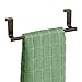 mDesign Over-the-Cabinet Kitchen Dish Towel Bar Holder - 9
